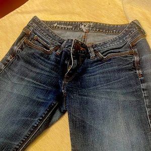 Loft Modern slim jeans, size 4, washed style. Barely used